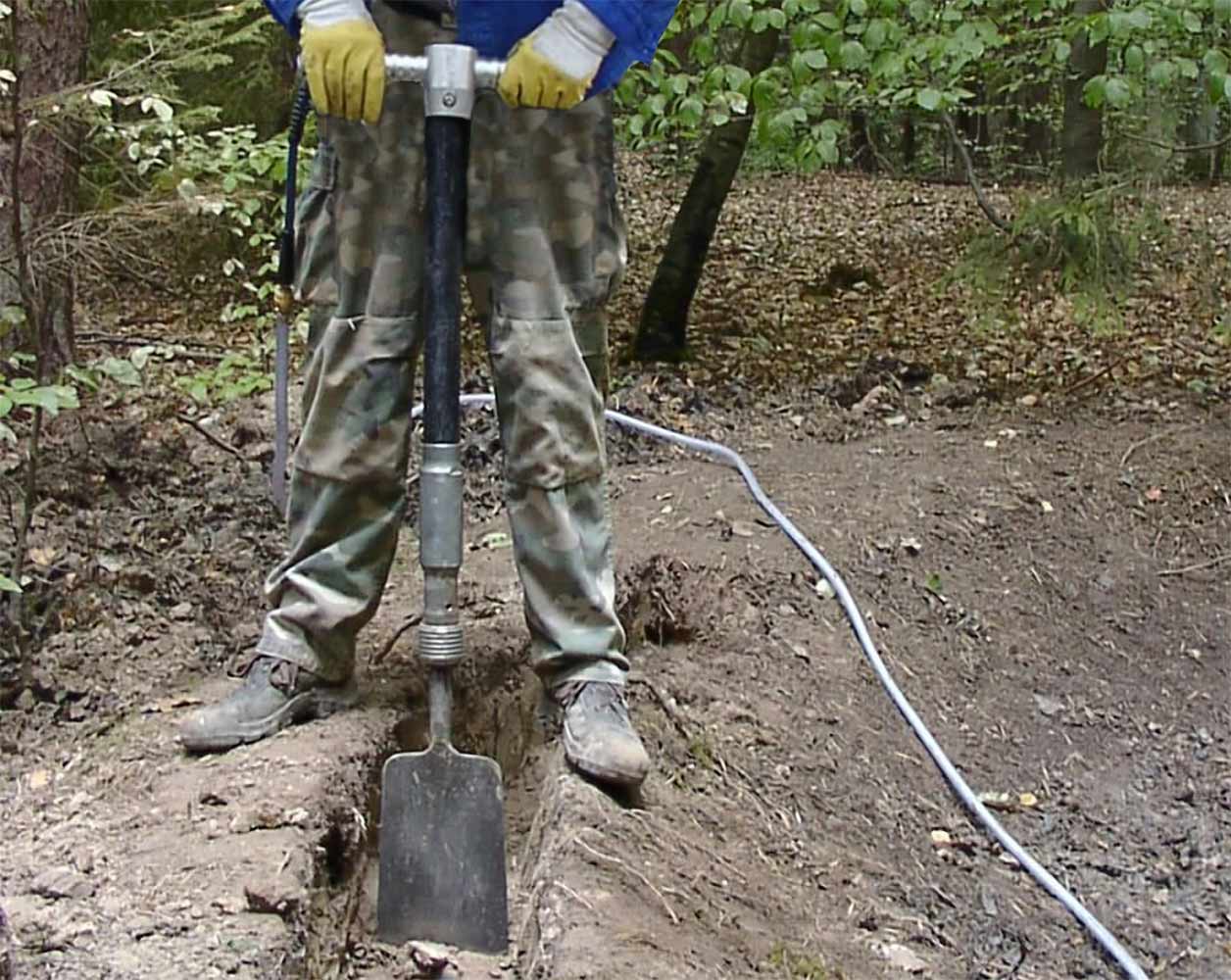 VOGT TurboSpade VTS 50 folosit ca cazma pneumatica profesionala